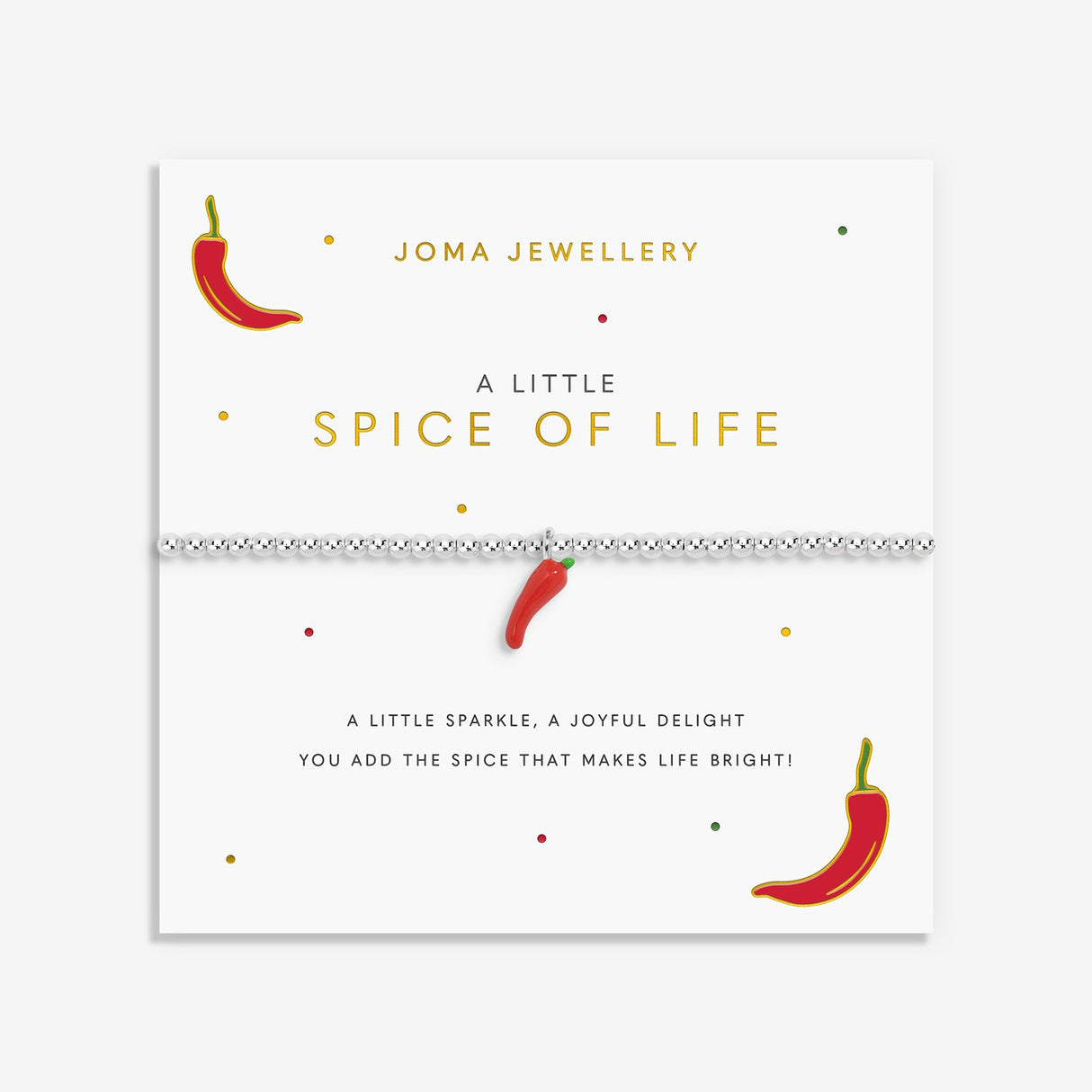 Joma Jewellery A Little Vibes 'Spice Of Life' Bracelet - Silver