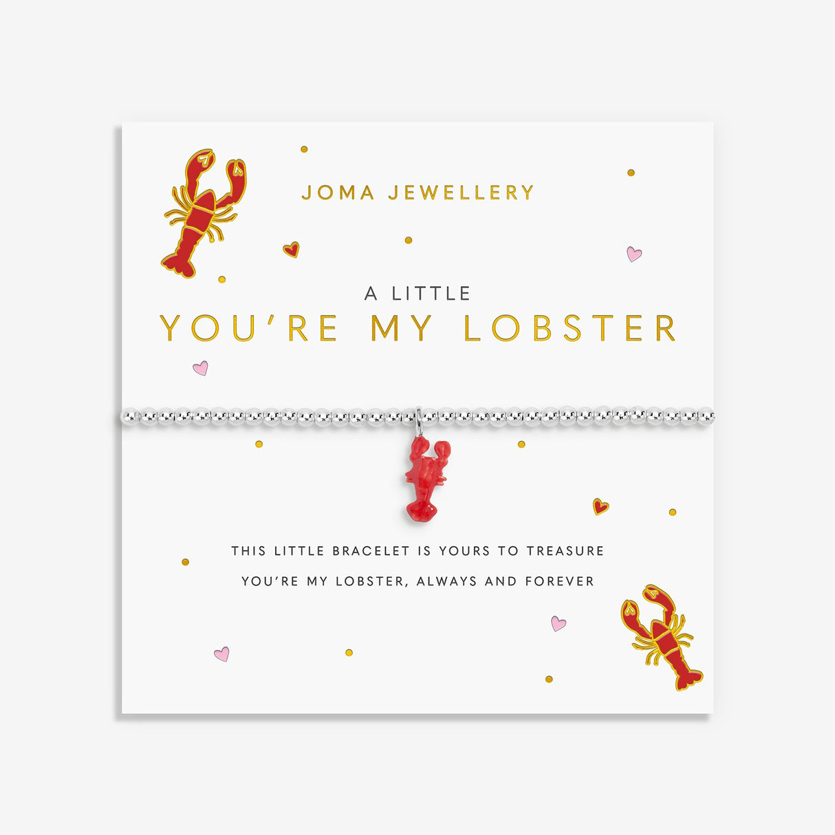 Joma Jewellery A Little Vibes 'You're My Lobster' Bracelet - Silver