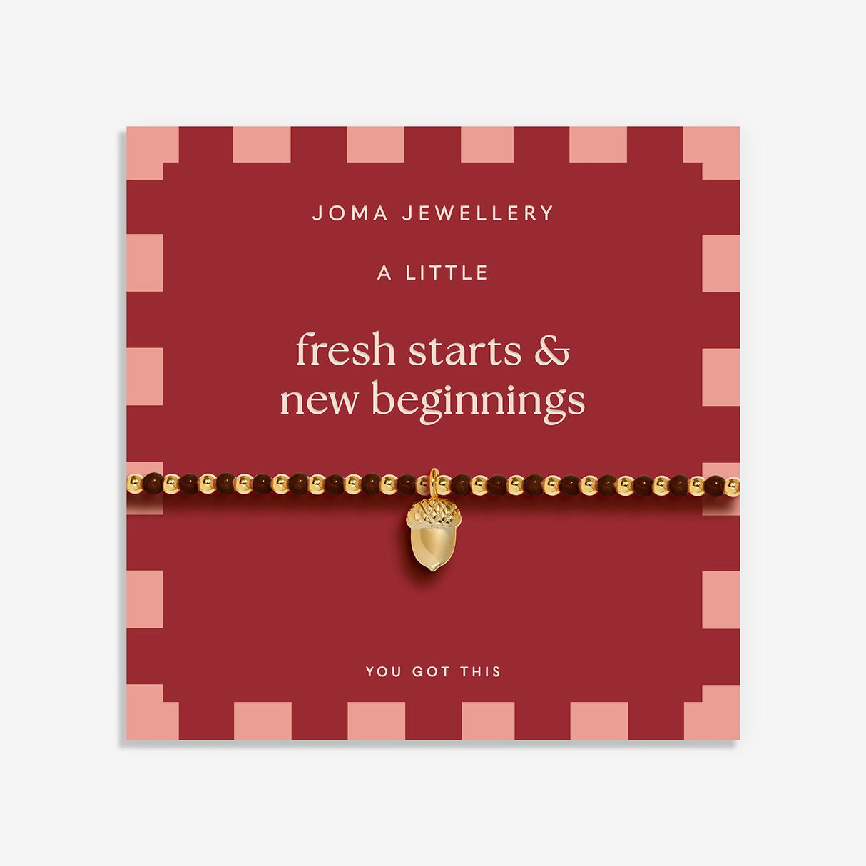 Joma Jewellery Autumn's Calling A Little 'Acorn New Beginnings' Bracelet - Gold