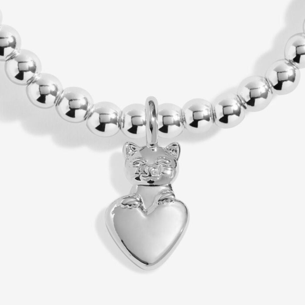 Joma Jewllery A Little 'Purr-Fect Cat Mum' Bracelet - Silver Plated - Old Railway Line Garden Centre