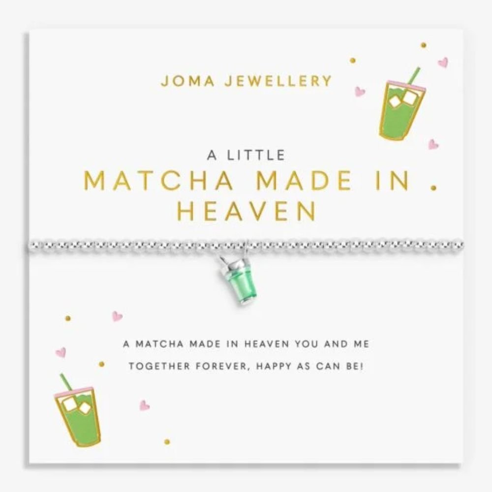 Joma Jewllery A Little Vibes 'Matcha Made In Heaven' Bracelet - Silver Plated - Old Railway Line Garden Centre