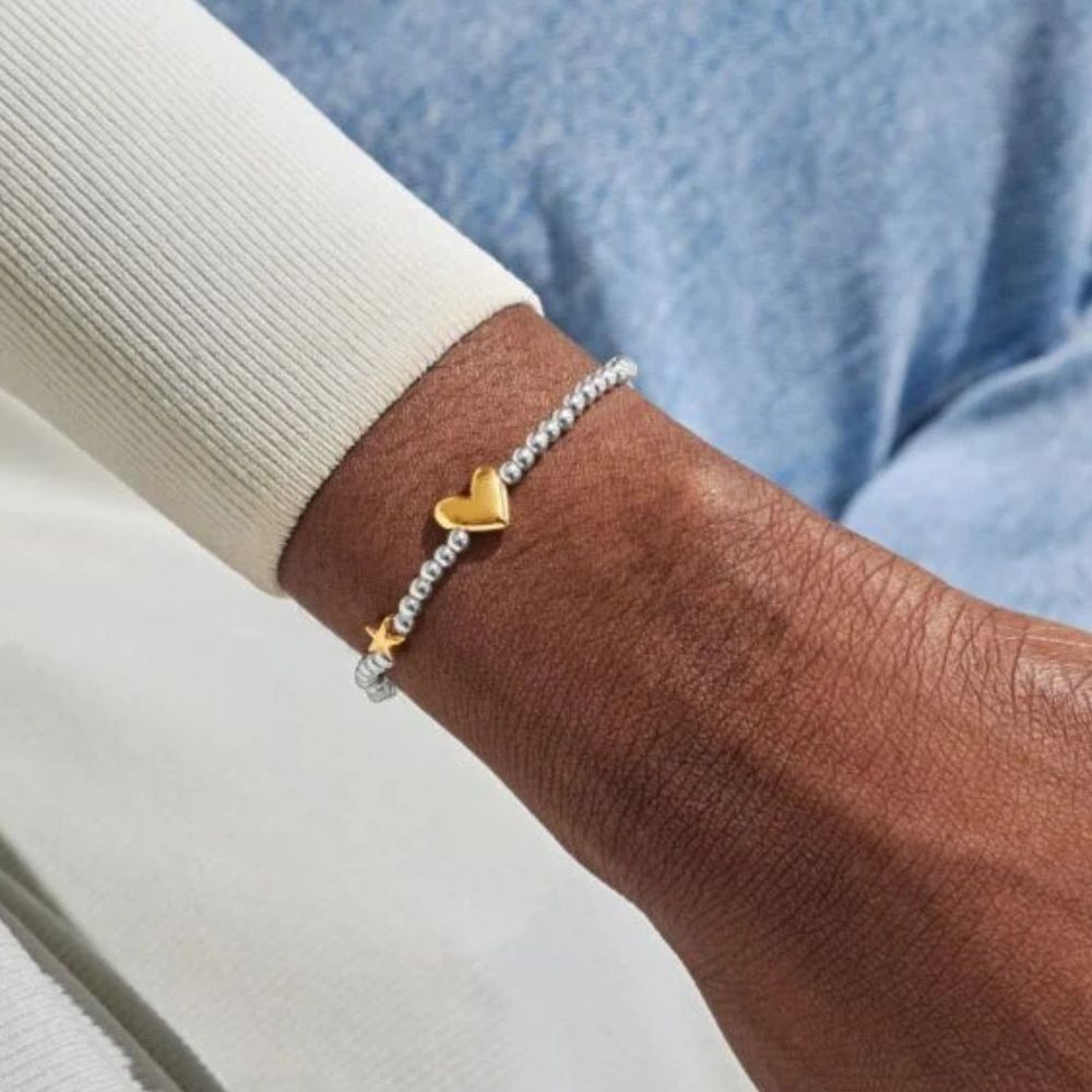 Joma Jewllery Birth Month A Little 'December' Bracelet in Silver and Gold Plating - Old Railway Line Garden Centre