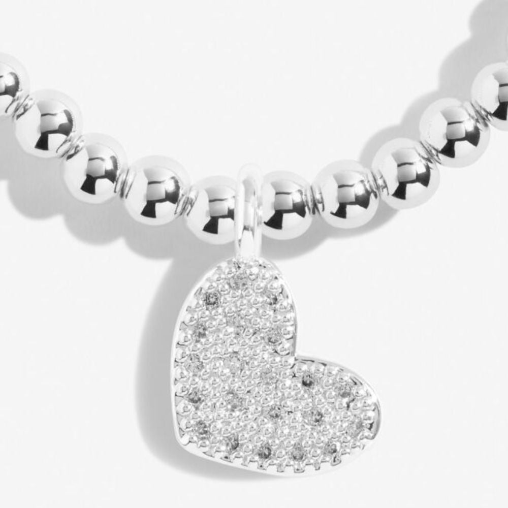 Joma Jewllery Bridal From The Heart Gift Box ' Bride ' Bracelet - Silver Plated - Old Railway Line Garden Centre