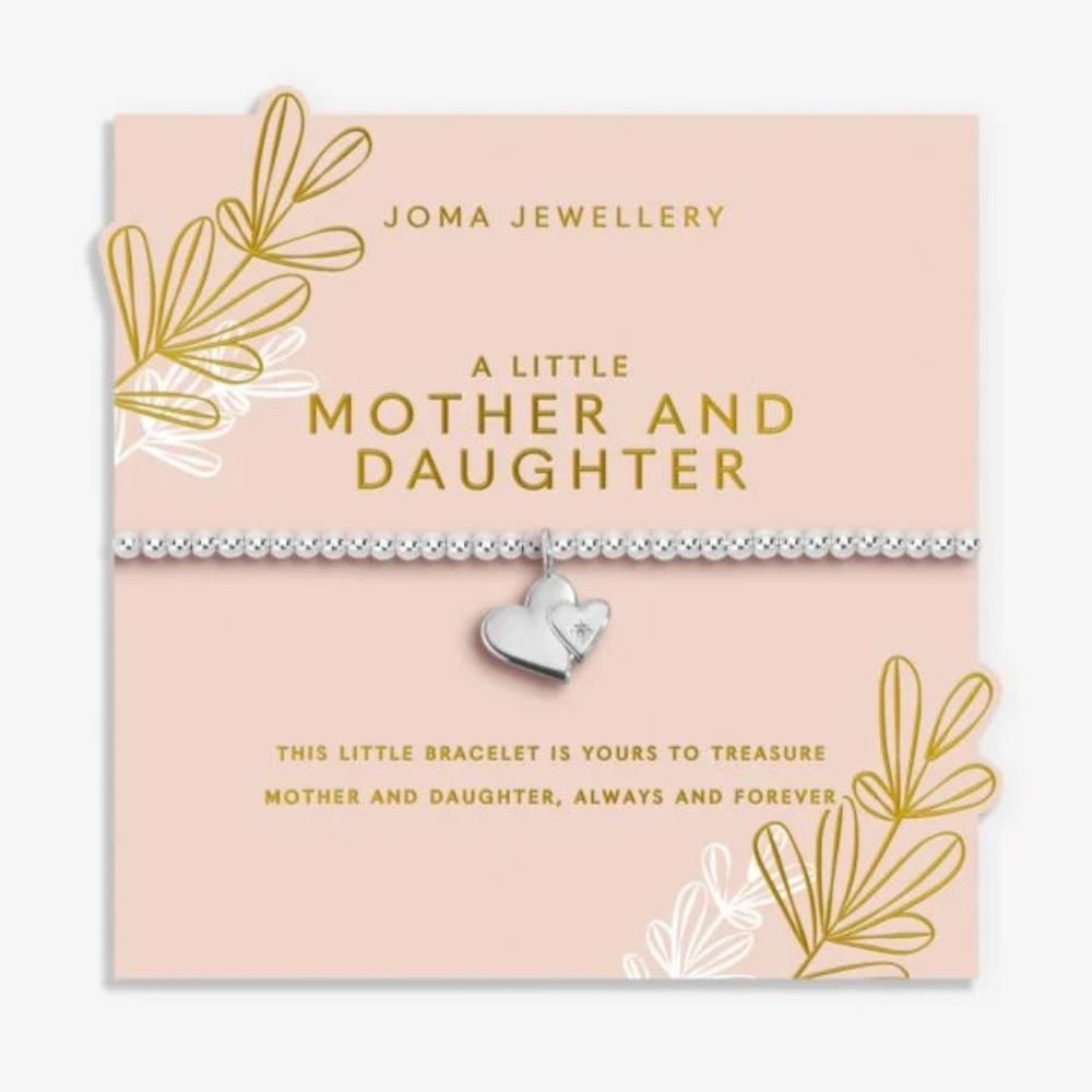 Joma Jewllery Mother's Day A Little 'Mother And Daughter' Bracelet - Silver Plated - Old Railway Line Garden Centre