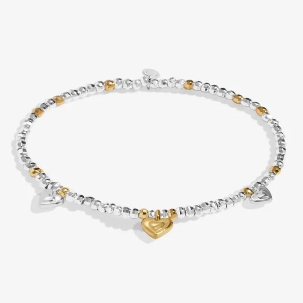 Joma Jewllery Sparkle Confetti A Little 'Beautiful Bride' Bracelet - Silver & Gold Plated - Old Railway Line Garden Centre