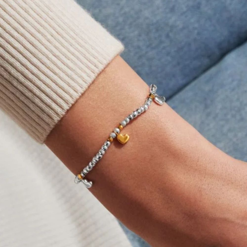 Joma Jewllery Sparkle Confetti A Little 'Will You Be My Bridesmaid' Bracelet - Silver & Gold Plated - Old Railway Line Garden Centre