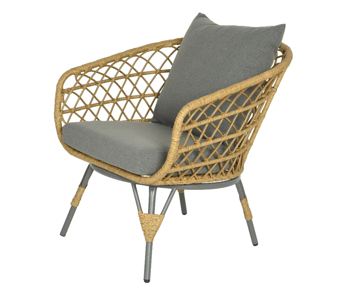 Kaemingk Natural Sintra Wicker 2 Seat Sofa Set