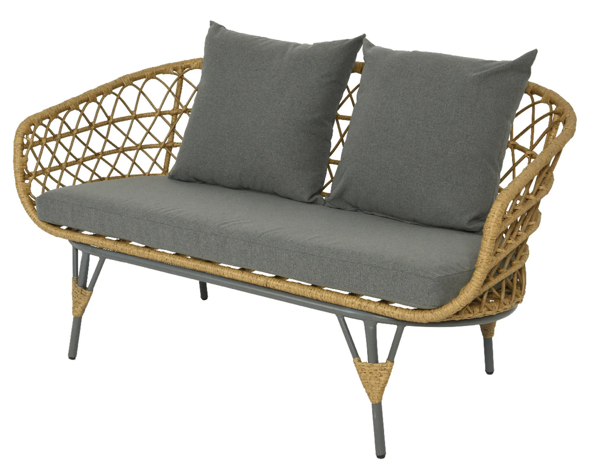 Kaemingk Natural Sintra Wicker 2 Seat Sofa Set