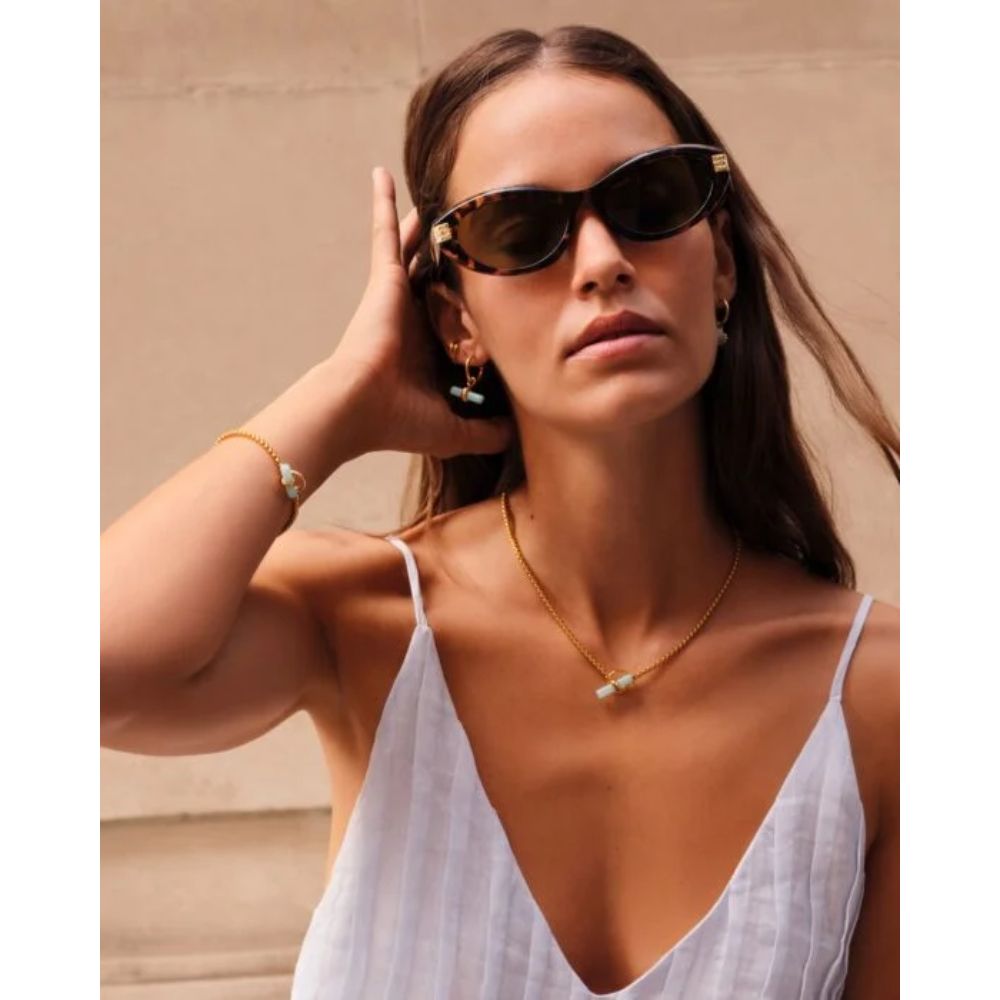 Katie Loxton Azura Waterproof T-Bar Necklace - Gold - Old Railway Line Garden Centre