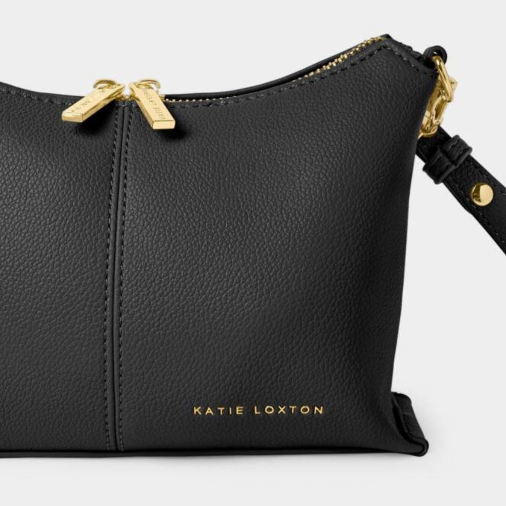 Katie Loxton Black Laila Crossbody Bag - Old Railway Line Garden Centre