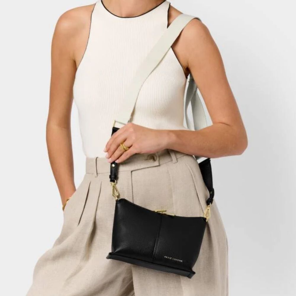 Katie Loxton Black Laila Crossbody Bag - Old Railway Line Garden Centre