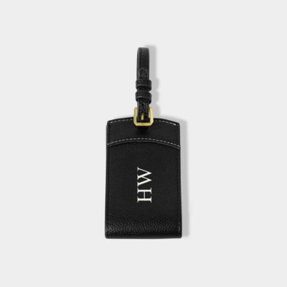 Katie Loxton Black Luggage Tag - Old Railway Line Garden Centre
