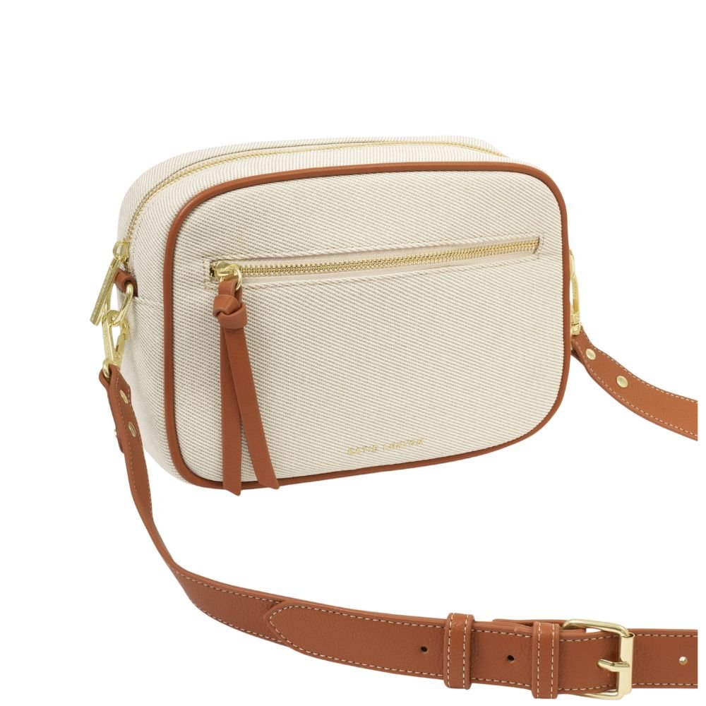 Katie Loxton Hallie Canvas Crossbody Bag - Cognac - Old Railway Line Garden Centre