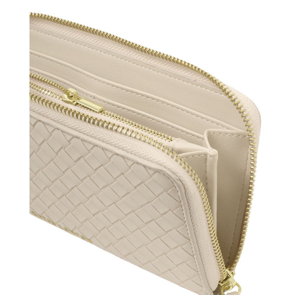 Katie Loxton Large Nova Woven Texture Purse - Oyster