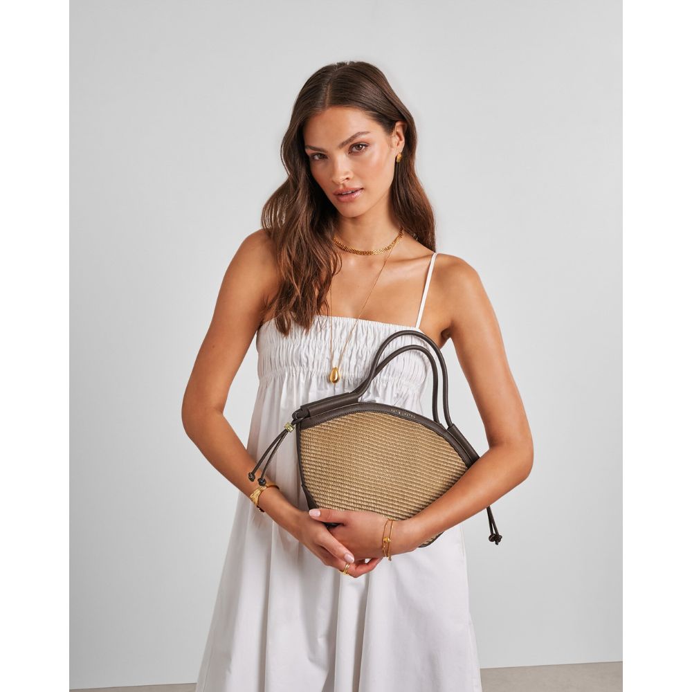 Katie Loxton Mini Florence Raffia Tote Bag - Natural