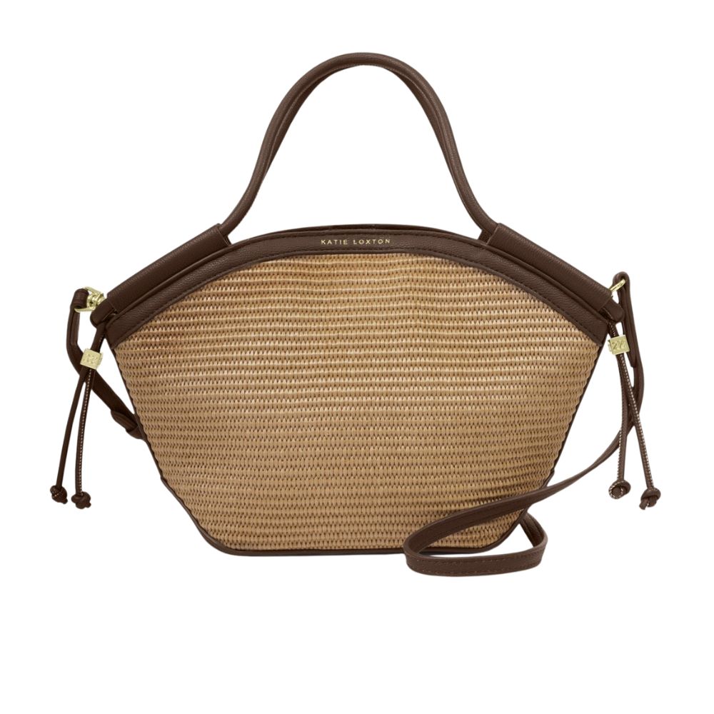 Katie Loxton Mini Florence Raffia Tote Bag - Natural