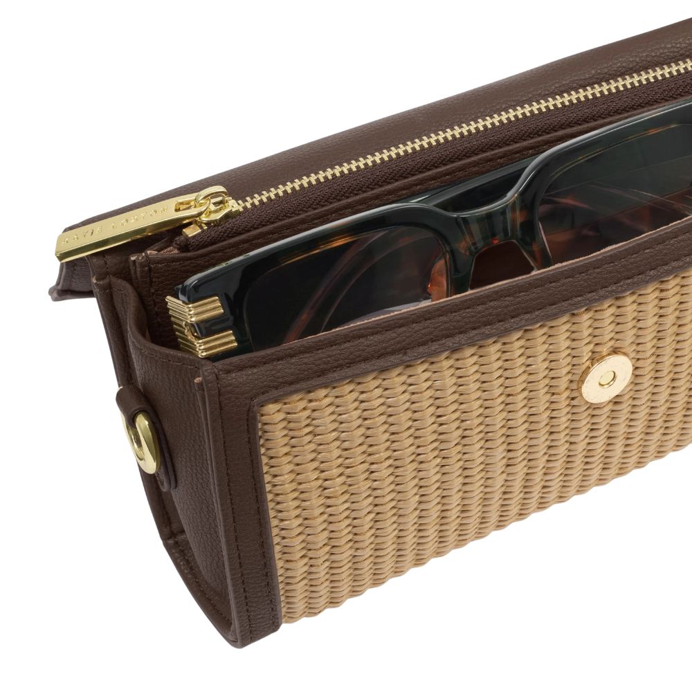 Katie Loxton Raffia Glasses & Card Holder Travel Case