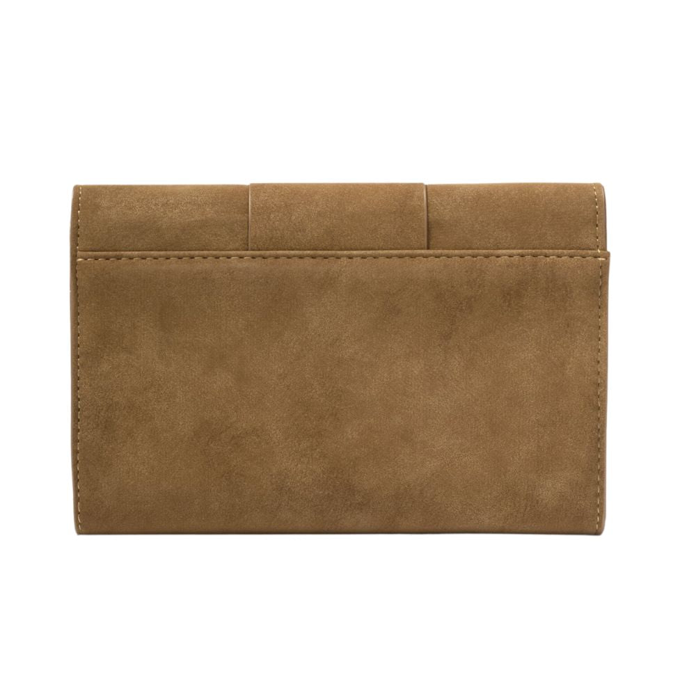 Katie Loxton Taya Suedette Woven Purse - Brown