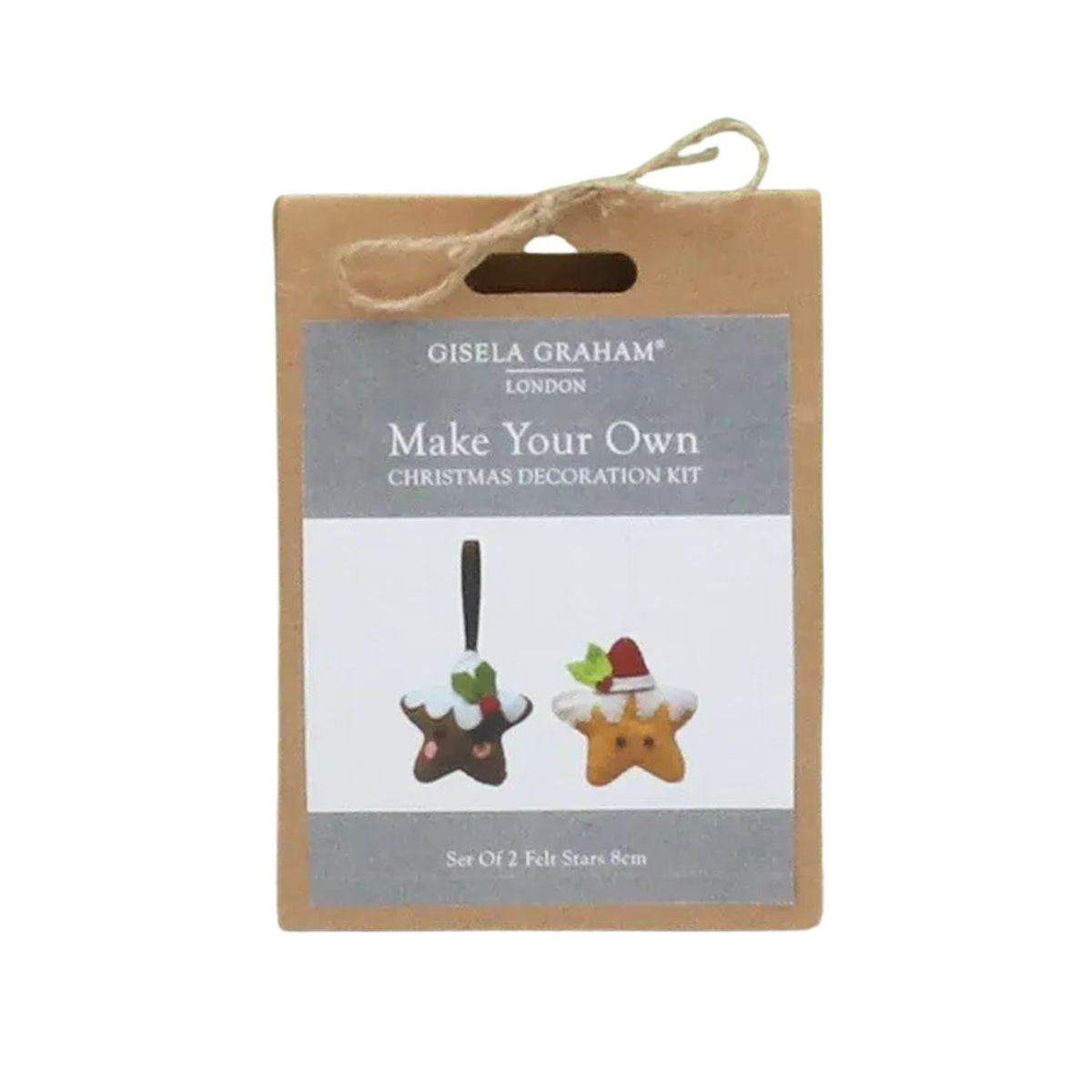 Gisela Graham Make Your Own Santa and Pudding Star Decoration Kit