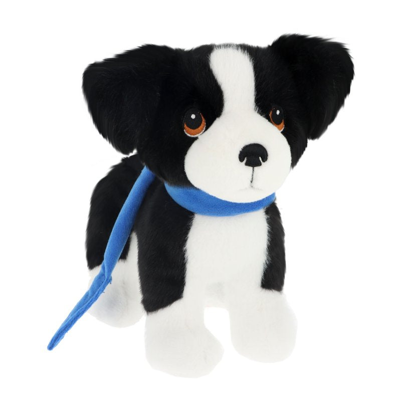 Keel Toys 23cm Puppy Love on Lead Border Collie Soft Plush Toy