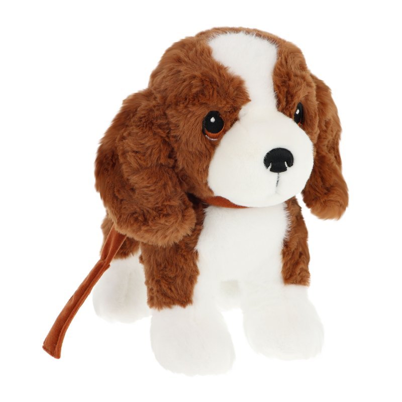 Keel Toys 23cm Puppy Love on Lead Spaniel Soft Plush Toy - Old Railway Line Garden Centre