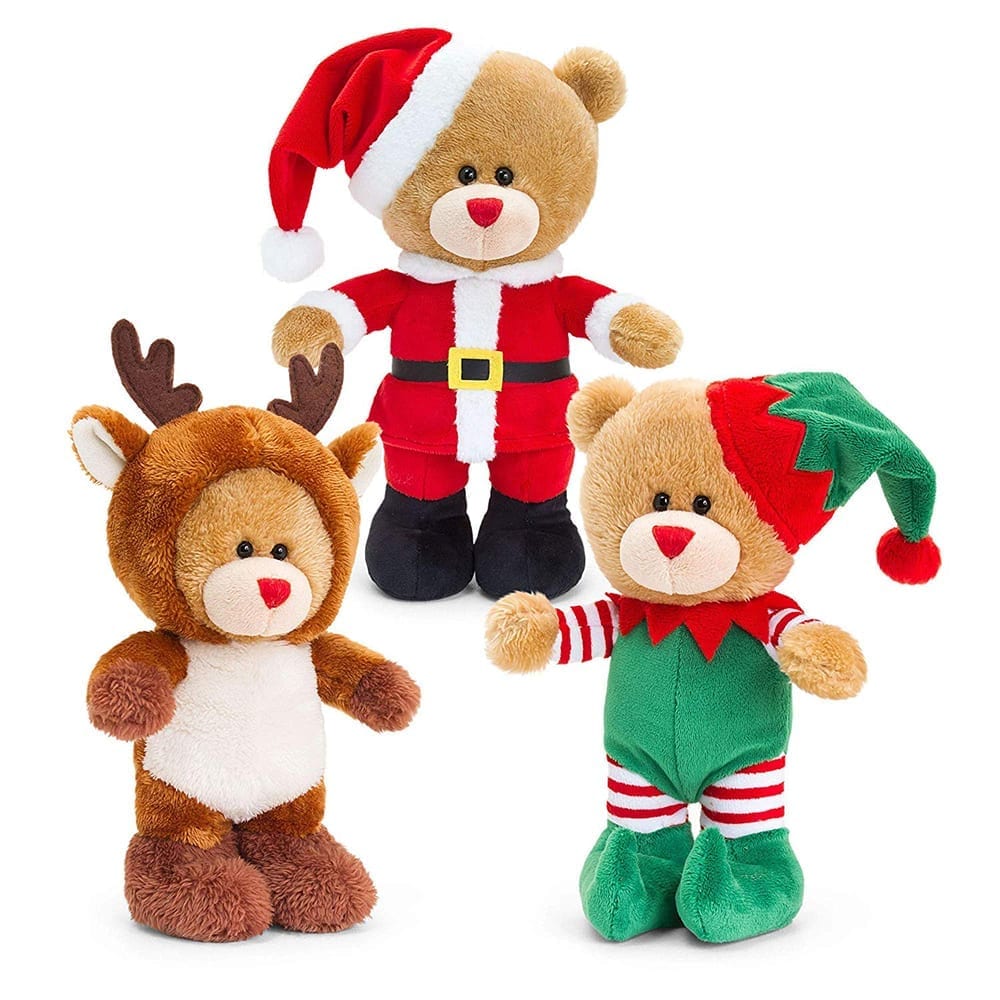 Keel Toys 30cm Christmas Pip the Bear (Choice of 3)