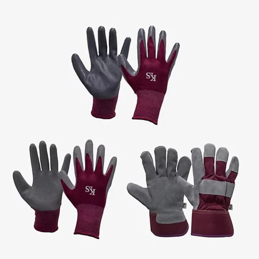 Kent & Stowe Triple Pack Gardening Gloves - Small