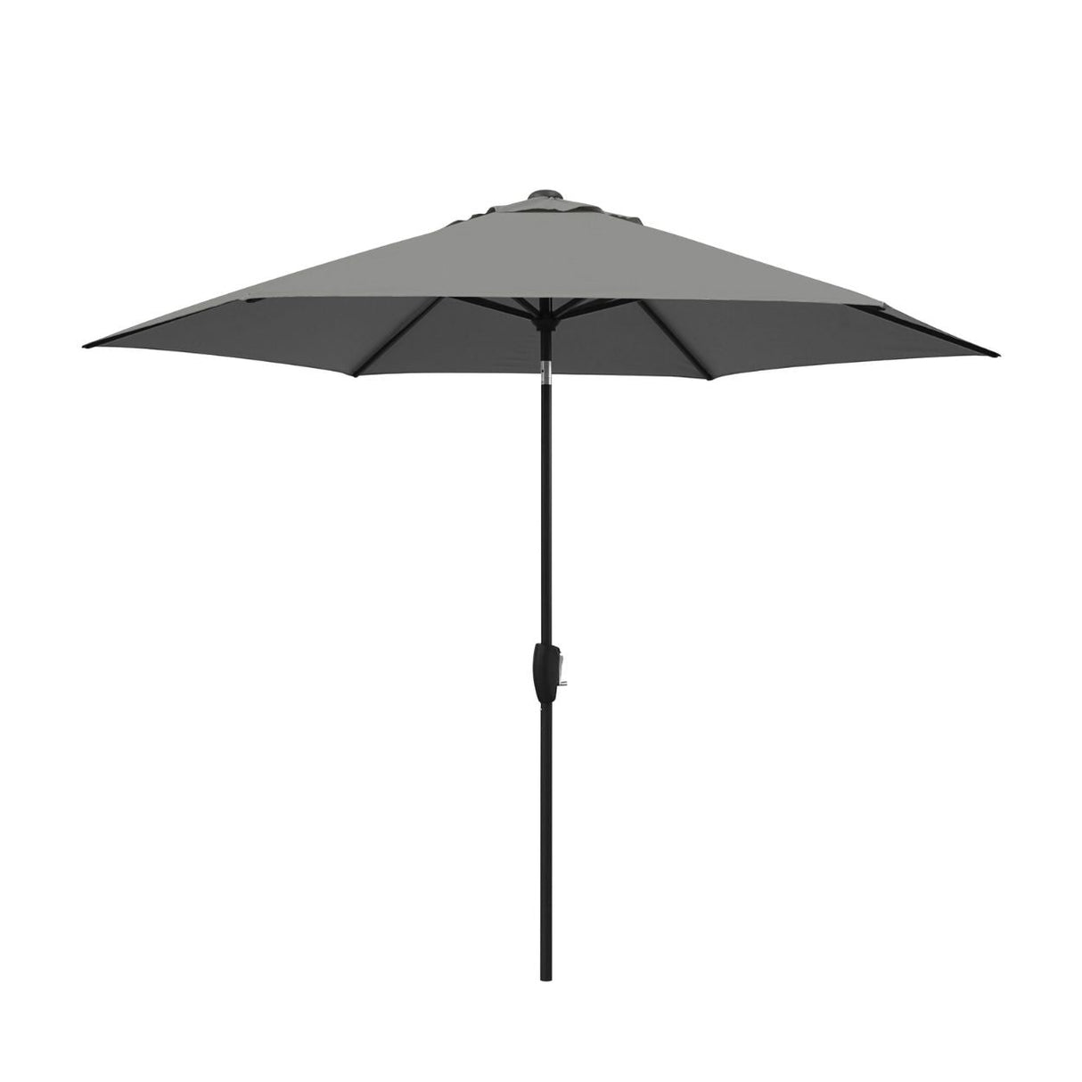 Kettler 2.5m Wind-Up Auto Tilt Parasol with Night Cover - Slate - Old Railway Line Garden Centre