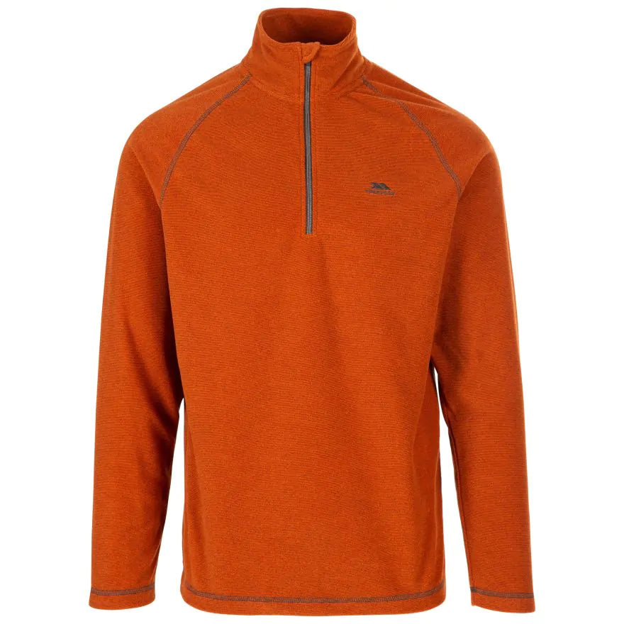 Trespass Keynote AT100 1/2 Zip Fleece - Burnt Orange