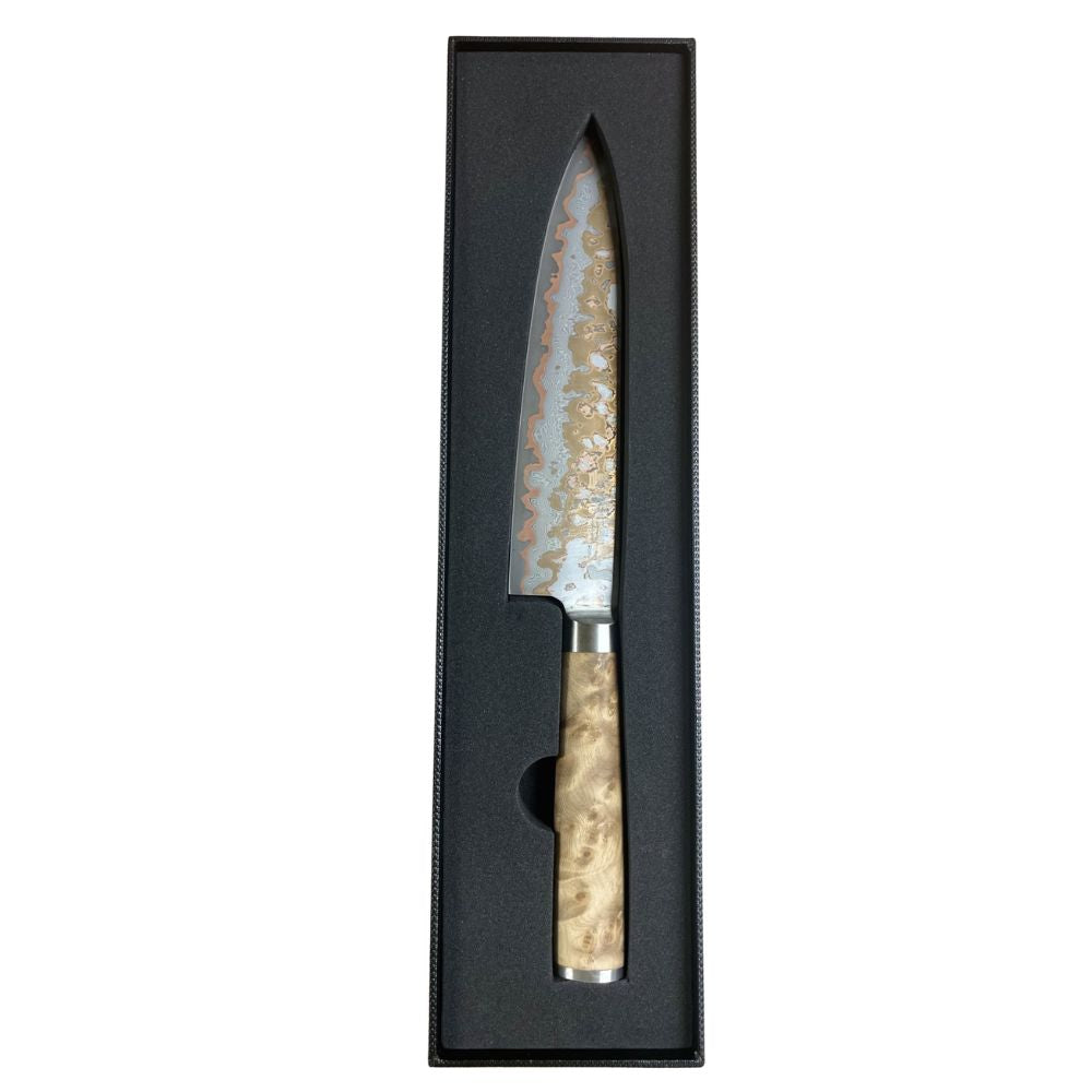 Kietsu Lava Damascus 20cm Chef's Knife