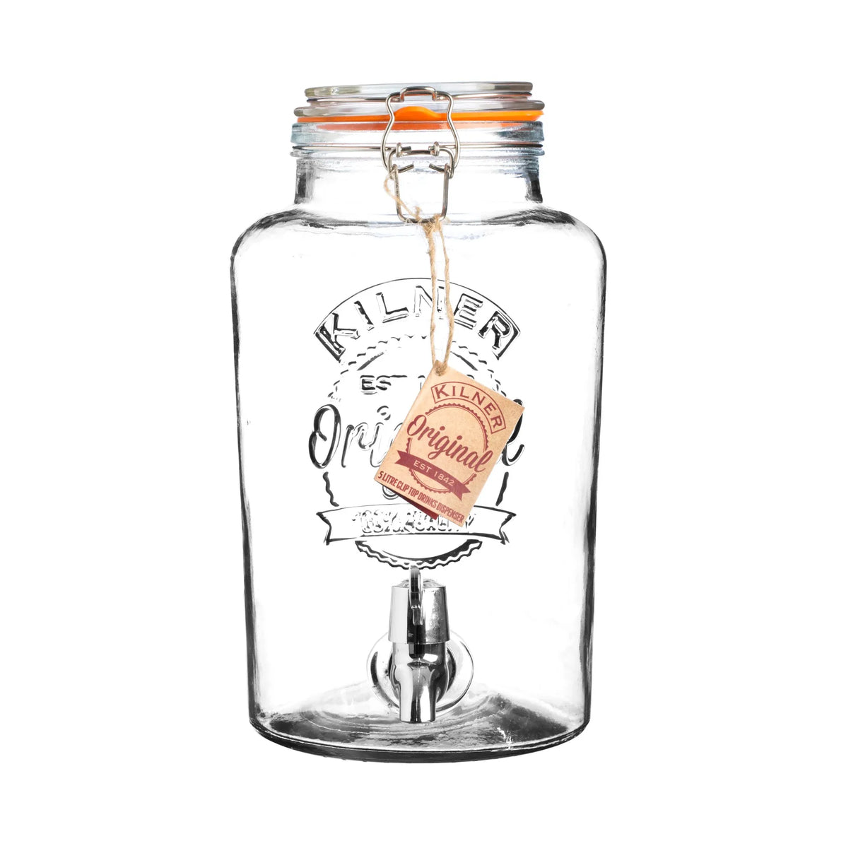Kilner 5ltr Clip Top Glass Drinks Dispenser