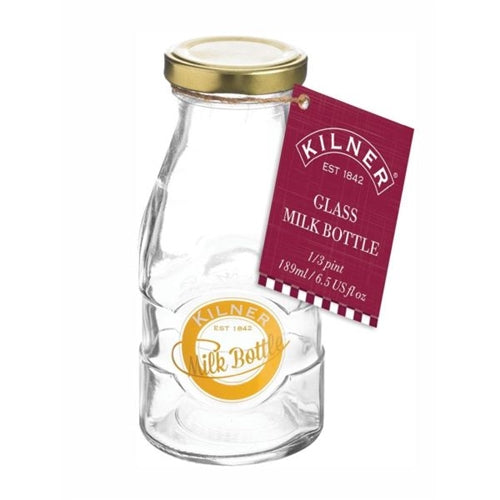 Kilner 1/3 Pint Glass Milk Bottle