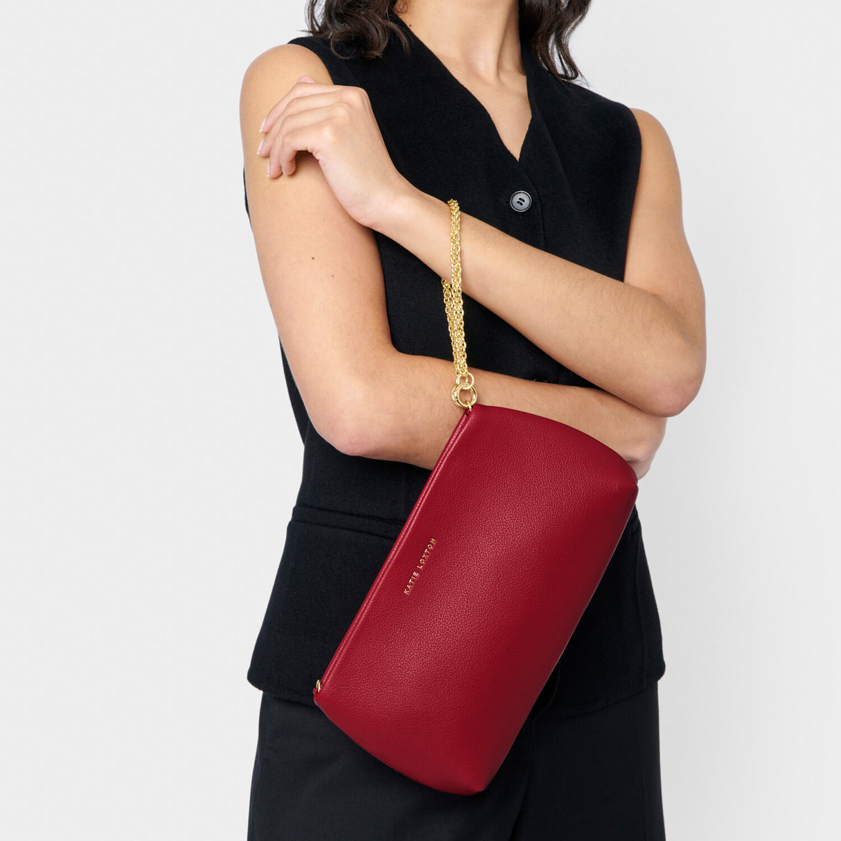 Katie Loxton 29cm Garnet Red Margot Clutch
