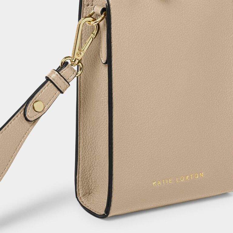 Katie Loxton Taupe & Charcoal Lana Slim Crossbody Bag