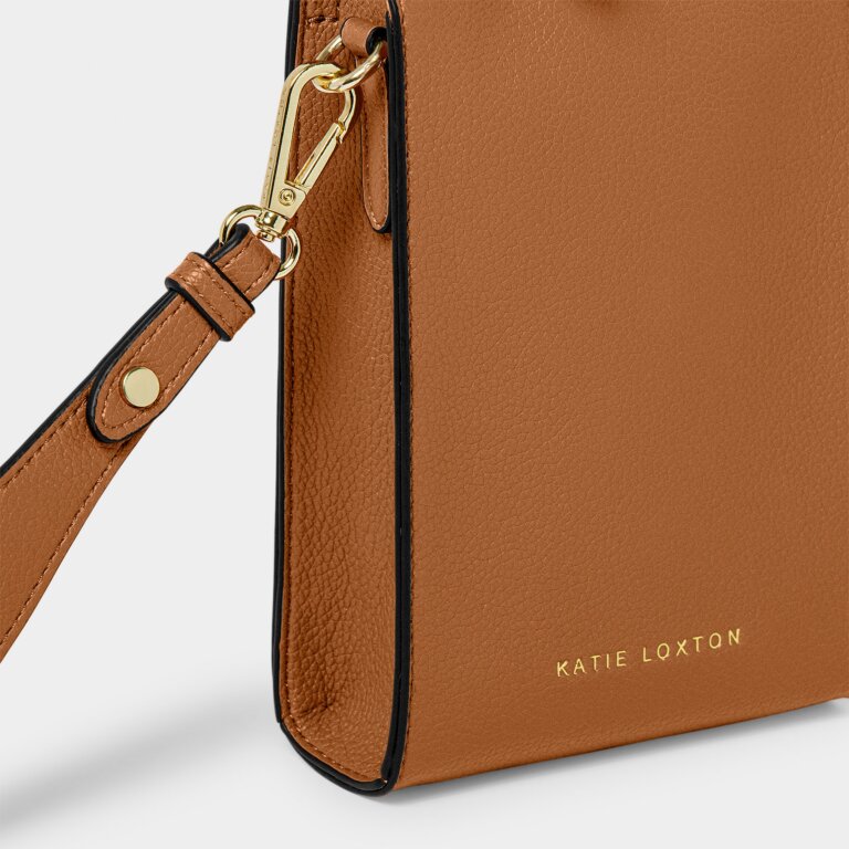 Katie Loxton Cognac & Charcoal Lana Slim Crossbody Bag