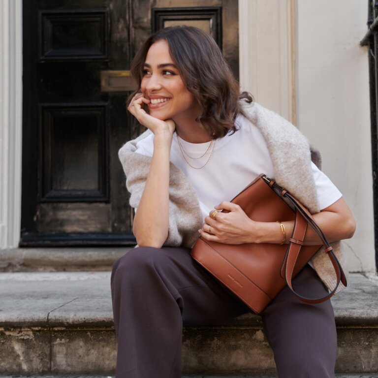 Katie Loxton Cognac Lana Bucket Bag