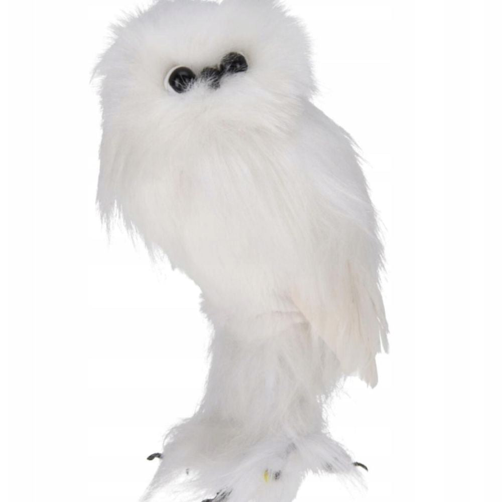 Koopman 18cm White Standing Owl Ornament (Choice of 2)
