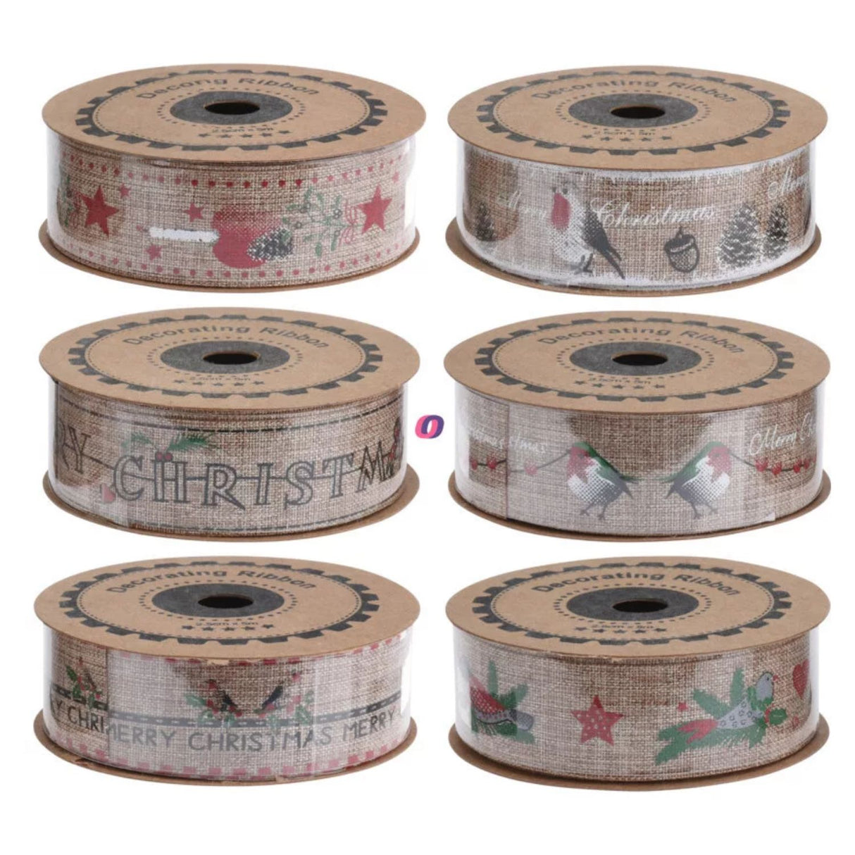Koopman 5m Christmas Print Ribbon (Choice of 6)