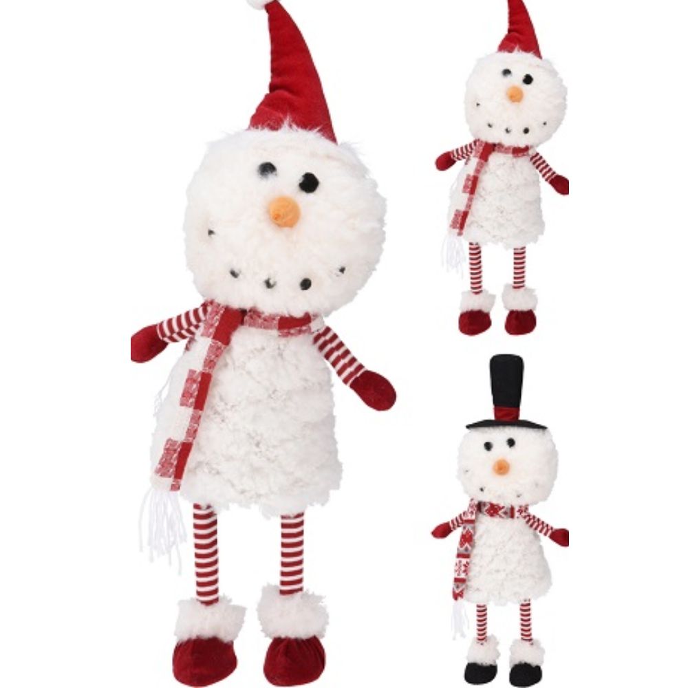 Koopman 72cm Snowman with Hat Ornament (Choice of 2)