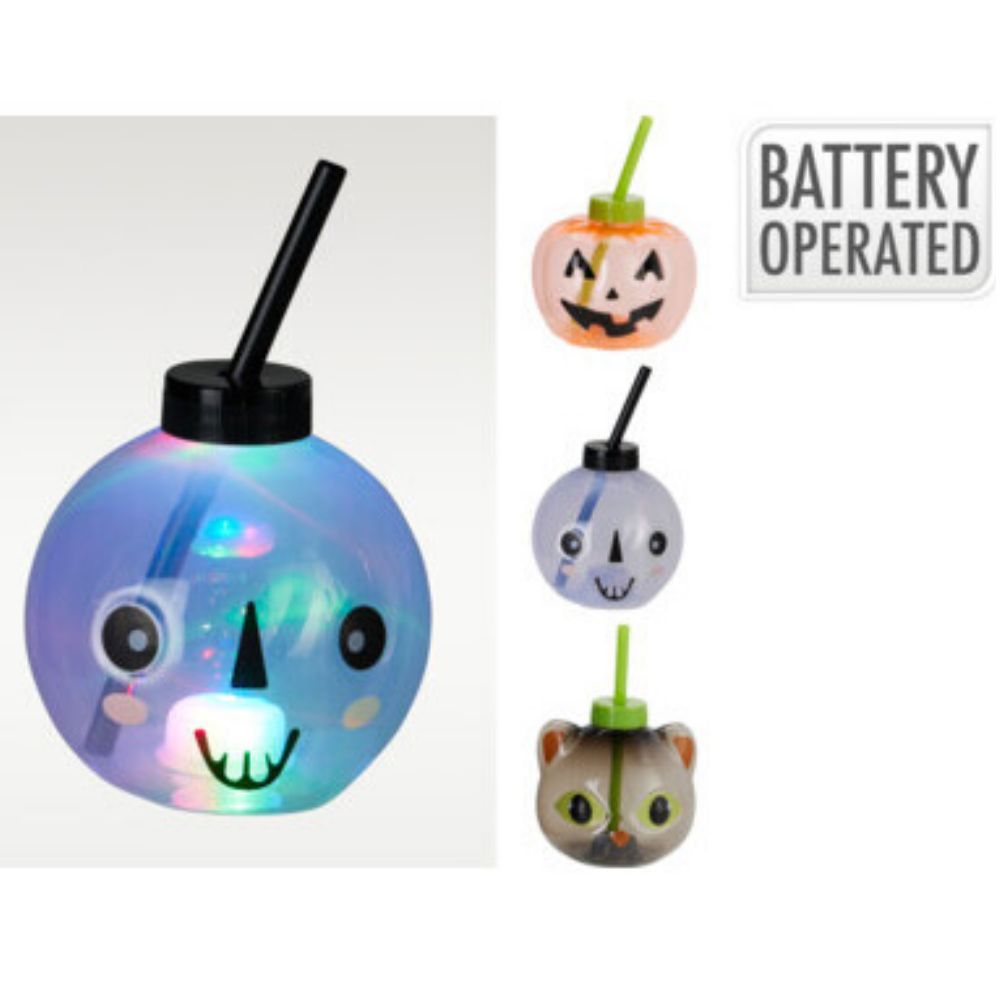 Koopman Halloween Drinking Mug with Straw (Choice of 3)