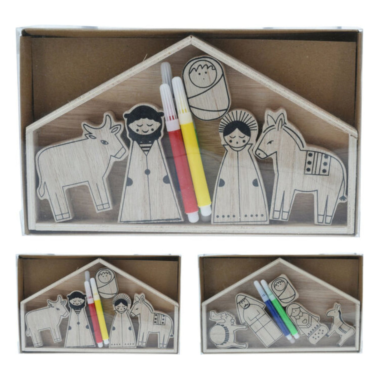 Koopman Nativity Scene set colour Set (9 parts)