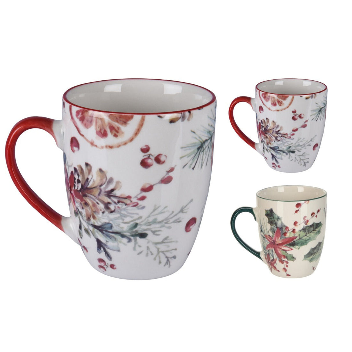 Koopman Porcelain Christmas Joy Mug (Choice of 2)
