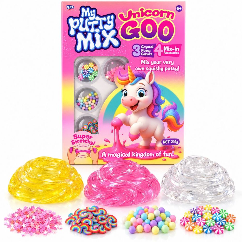 Kreative Kids! My Putty Mix Unicorn Goo Crystal Putty Kit