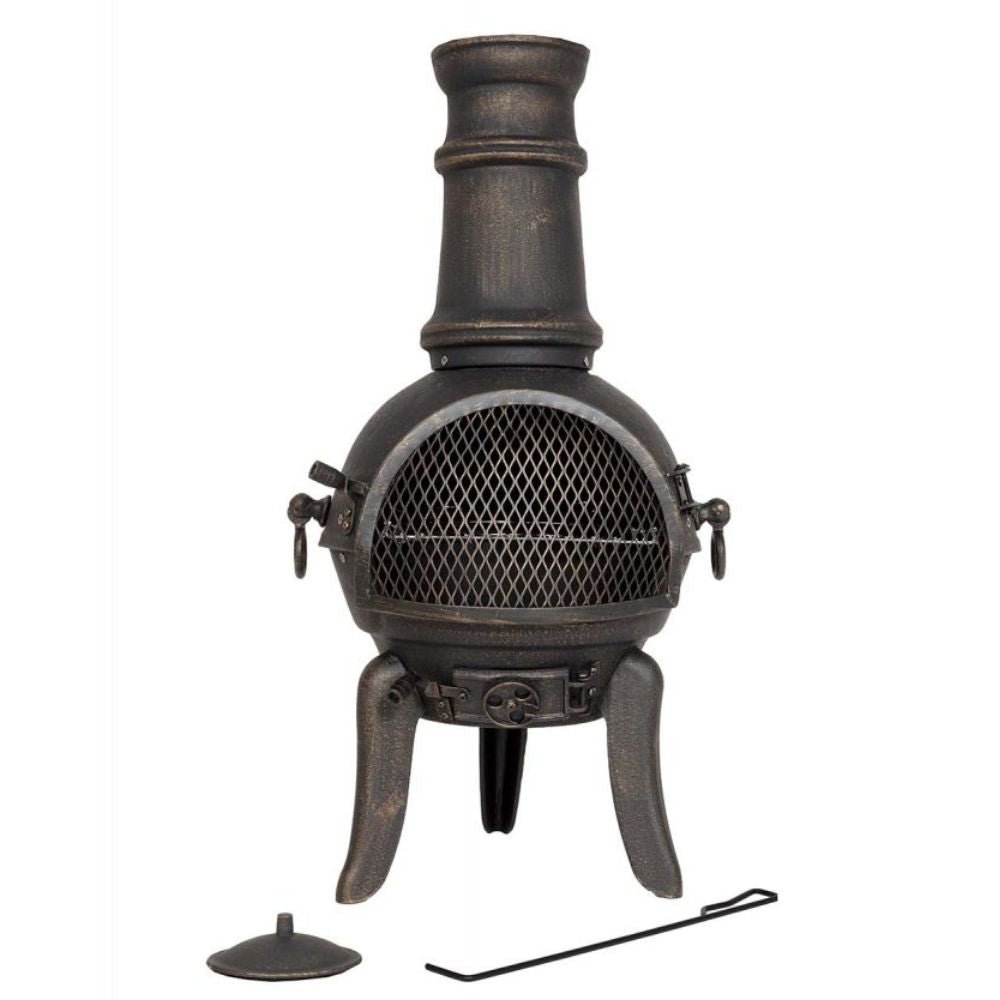 La Hacienda Sierra Medium Chimenea - Bronze - Old Railway Line Garden Centre