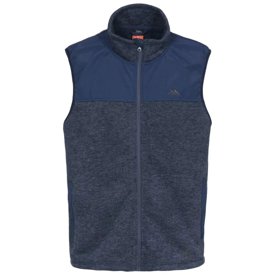 Trespass L Navy Leafminer AT300 Men's Fleece Gilet