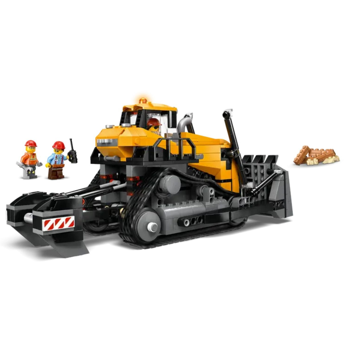 Lego City Yellow Bulldozer - Old Railway Line Garden Centre