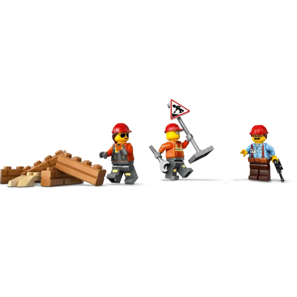 Lego City Yellow Bulldozer - Old Railway Line Garden Centre