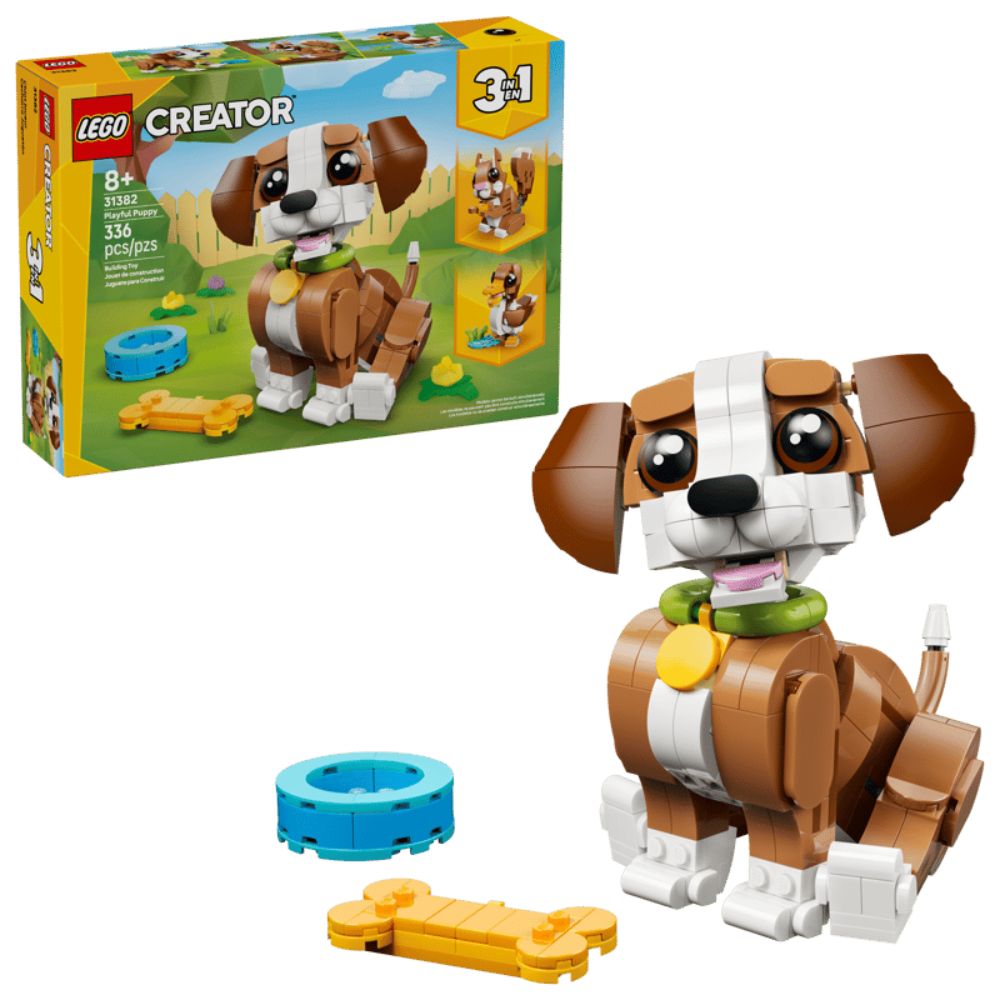 LEGO Creator 3-in-1 Cute Animals: Playful Puppy Dog