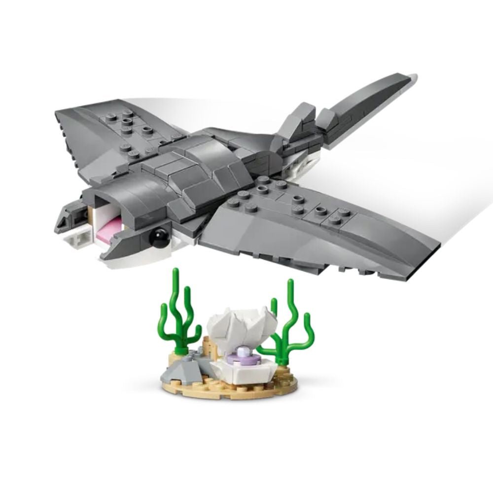 LEGO Creator 3-in-1 Fierce Shark with Treasure Chest - Old Railway Line Garden Centre