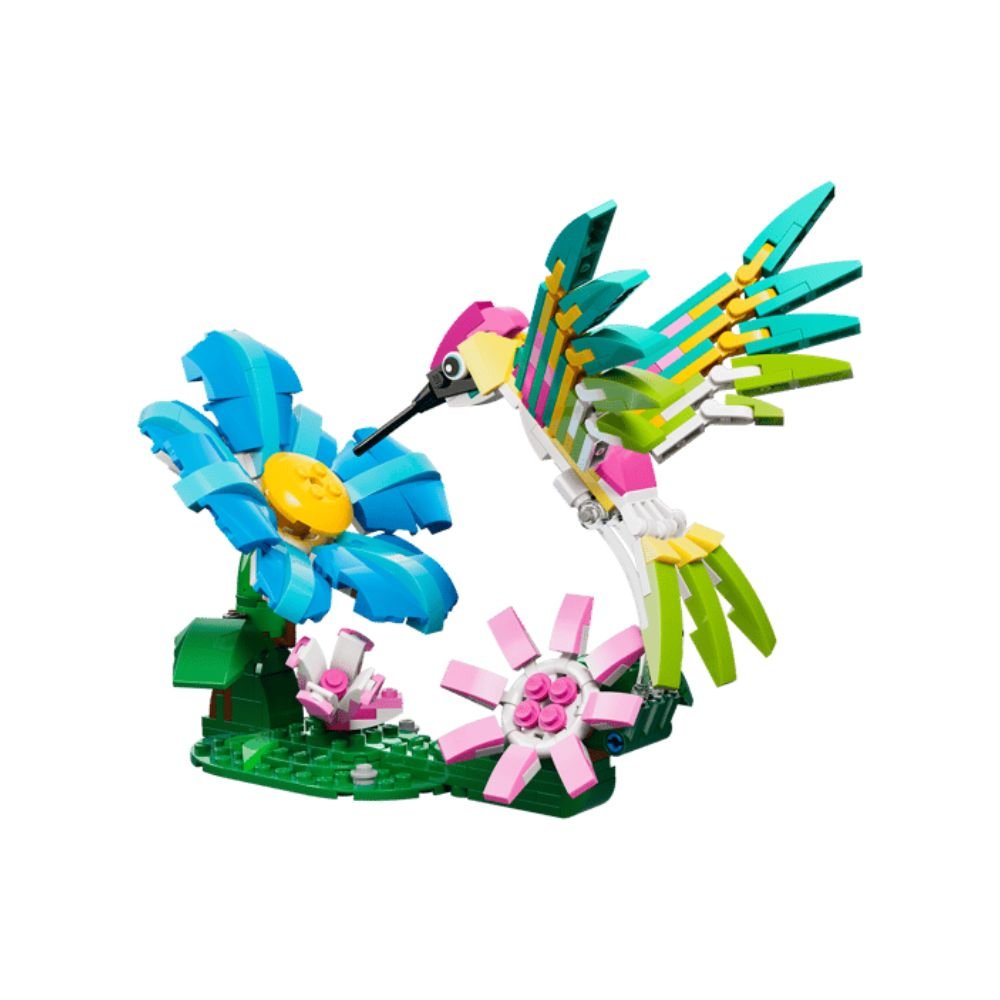 LEGO Creator 3-in-1 Wild Animals: Colourful Hummingbird - Old Railway Line Garden Centre